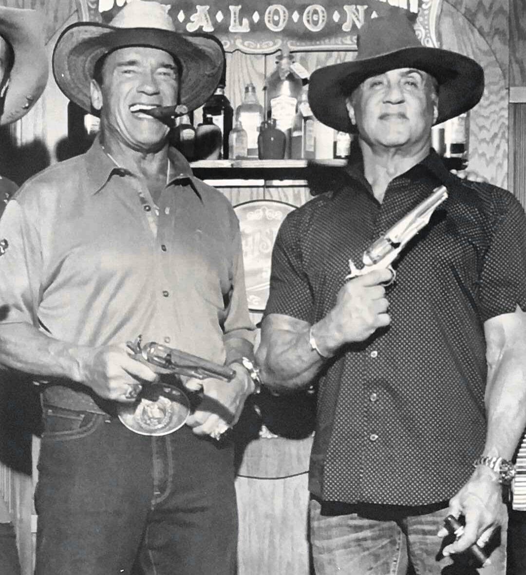 Arnold Schwarzenegger and Clint Eastwood