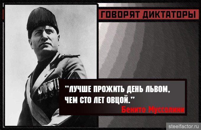 Проживаю 1 день. Лучше прожить один день львом чем СТО лет овцой. Цитаты диктаторов. Цитаты о диктатуре. Лучше один день прожить как Лев.