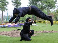 Iranian Ninja Girls Force Martial Artists training.jpg