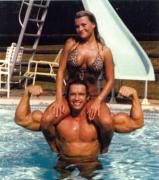 Arnold in 1980 with Anniqa Fors (Sven Ole-Thorsen's wife)....jpg