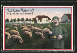 AK-Kriegsnot-Noch-keine-Fleischnot-England-uns-aushungern-dicker-deutscher-Soldat-und-Mastschweine.jpg