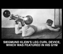 1. Устройство для сгибания ног разработанное самим Кляйном, и жимовая платформа под названием Тумба Геркулеса.jpg